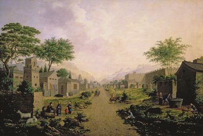 A Town in China, 1864 by Anton Mikhailovich Legashov